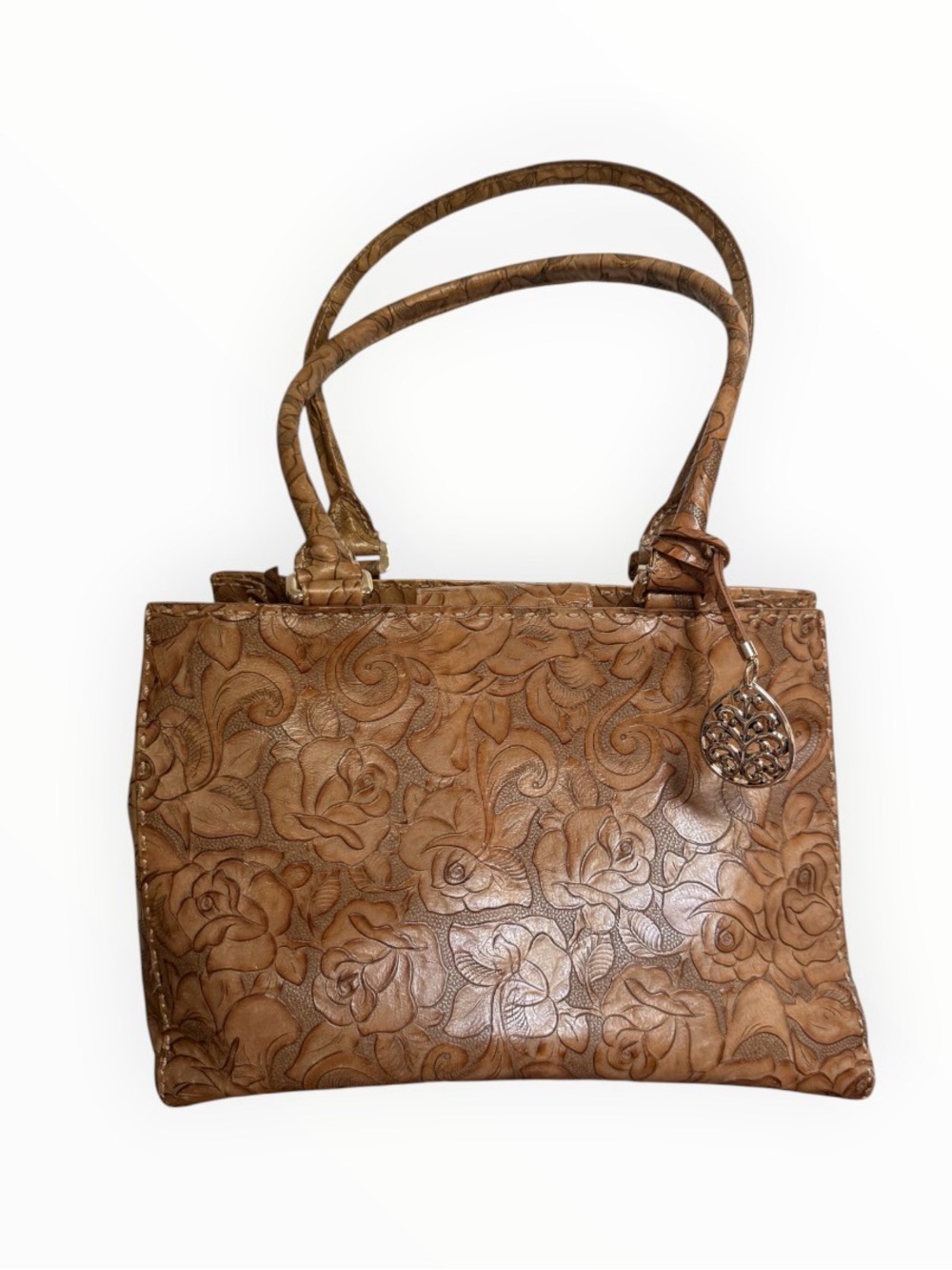 vintage top-handle satchel bag by the defunct label August Max Woman